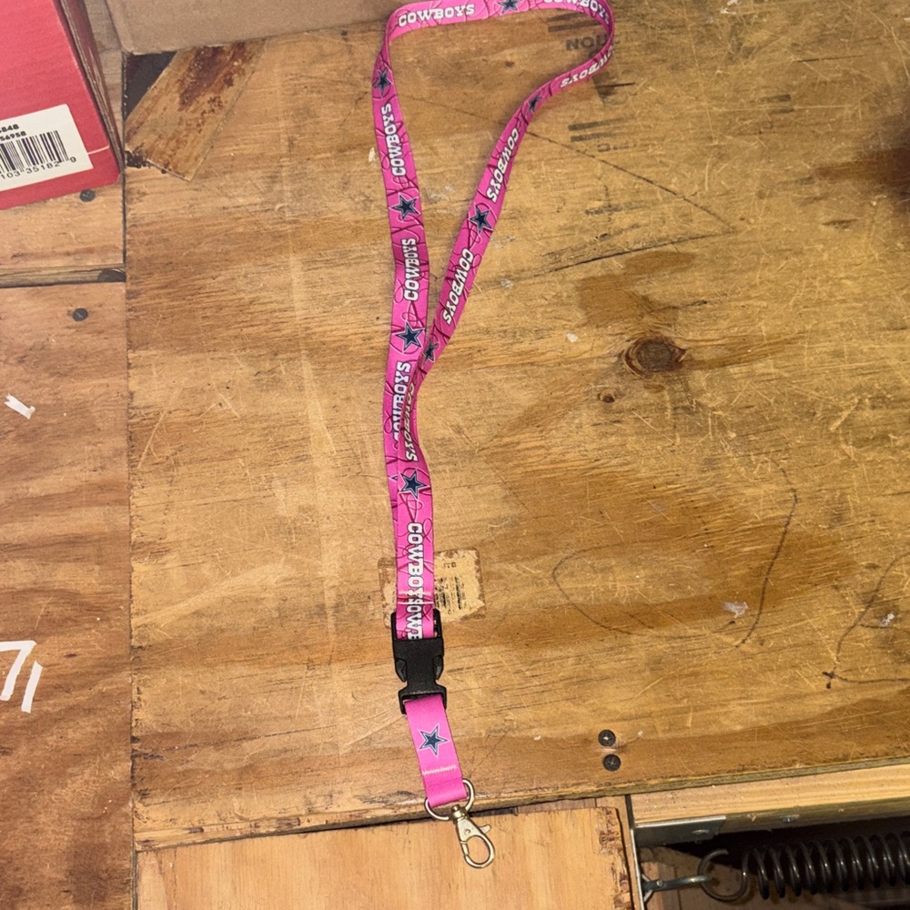 Pink Cowboys Star Lanyard
